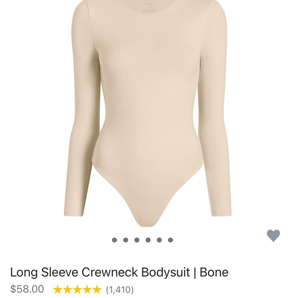 Nuuds Long sleeve crew neck bodysuit